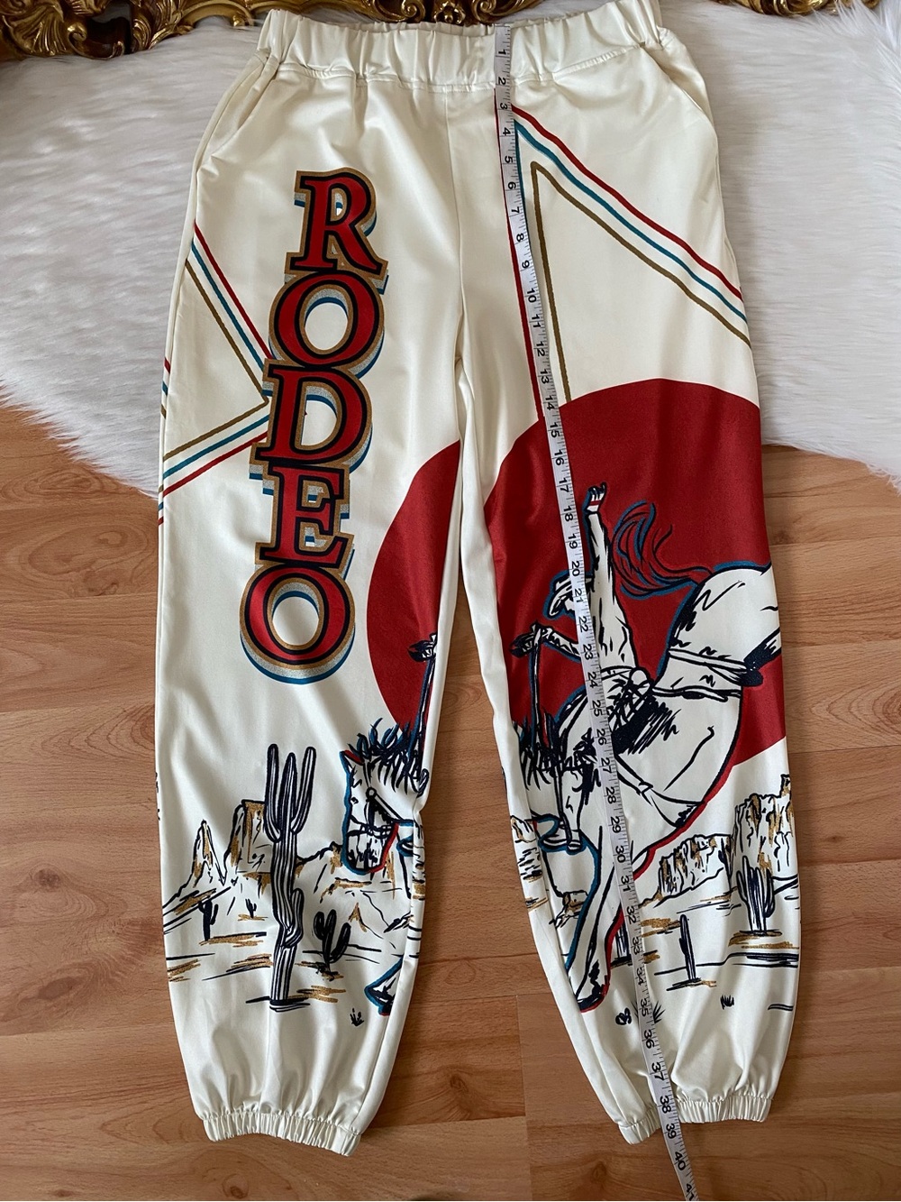Lucky & Blessed Rodeo Cowboy Jogger Pants - Picture 6 of 11
